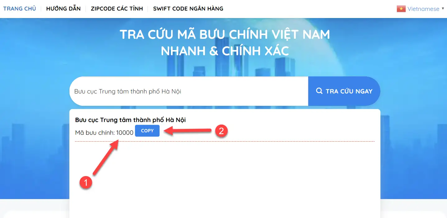 Huong dan su dung zipcodevietnam 21