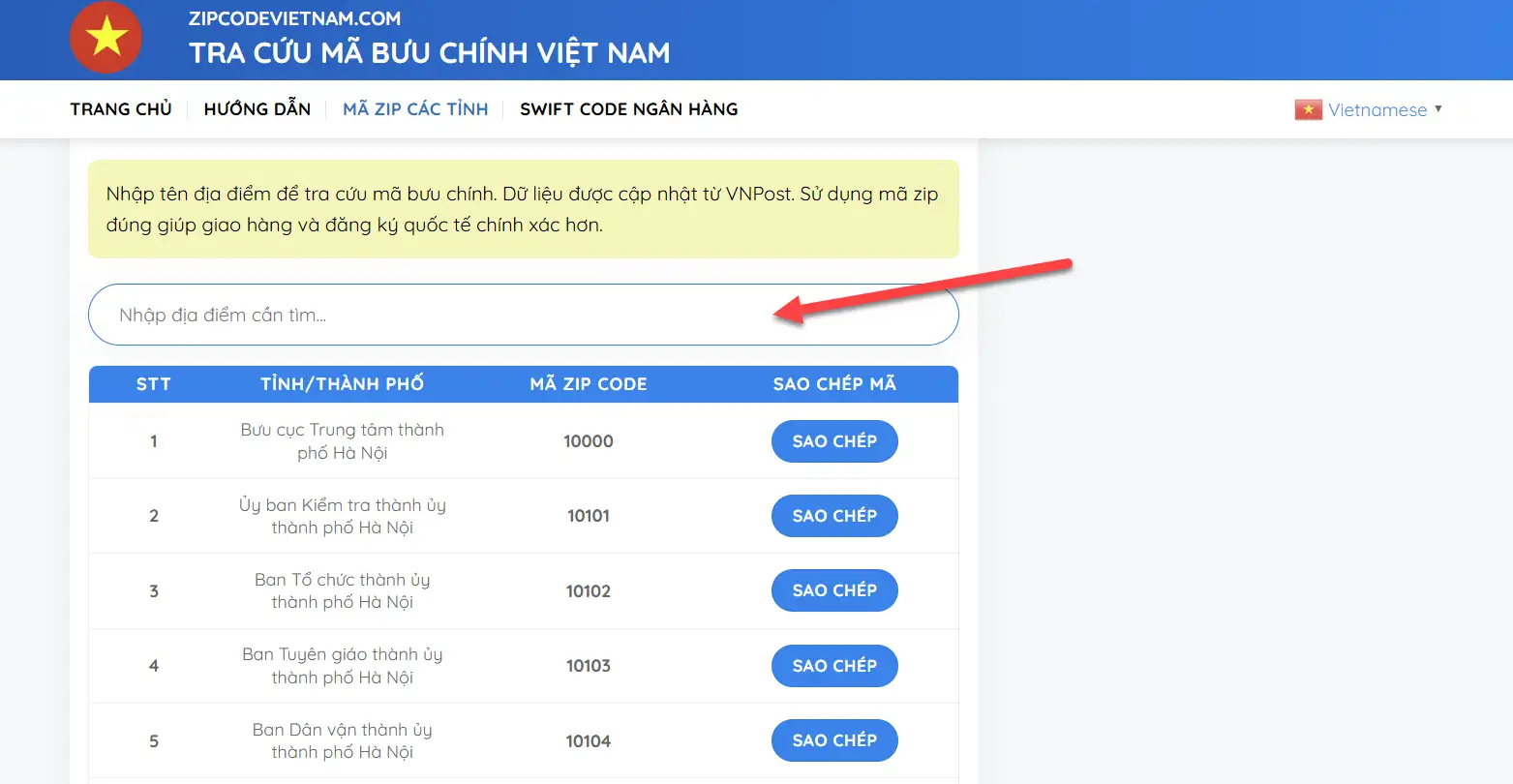 Huong dan su dung zipcodevietnam 7